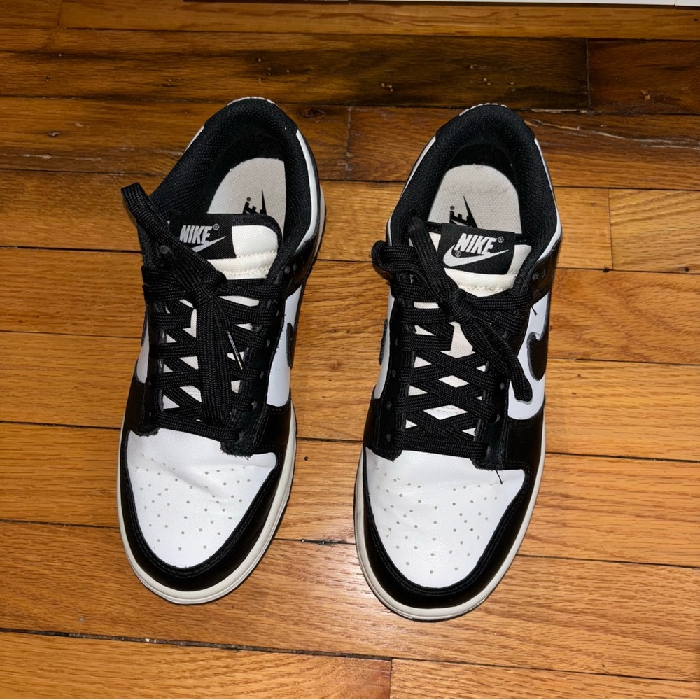 Nike Woman’s Black and White Dunks Low